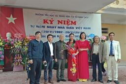 Trường TH và THCS Minh Châu long trọng tổ chức lế kỉ niệm 37 năm ngày Nhà giáo Việt Nam